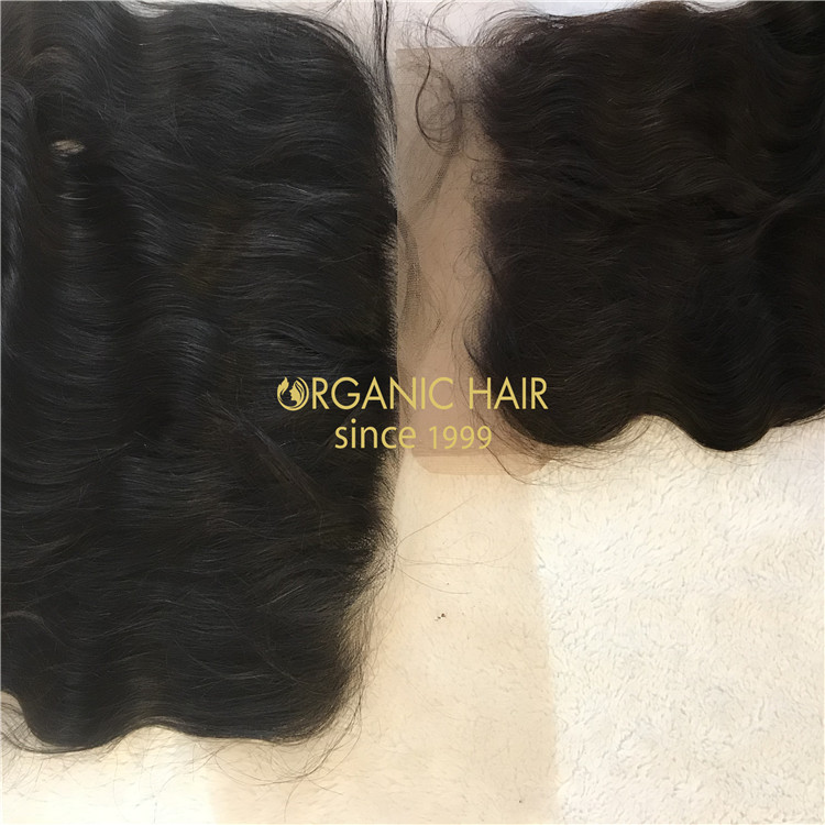 Wholesale transparent 13*6 lace frontal natural wave X81